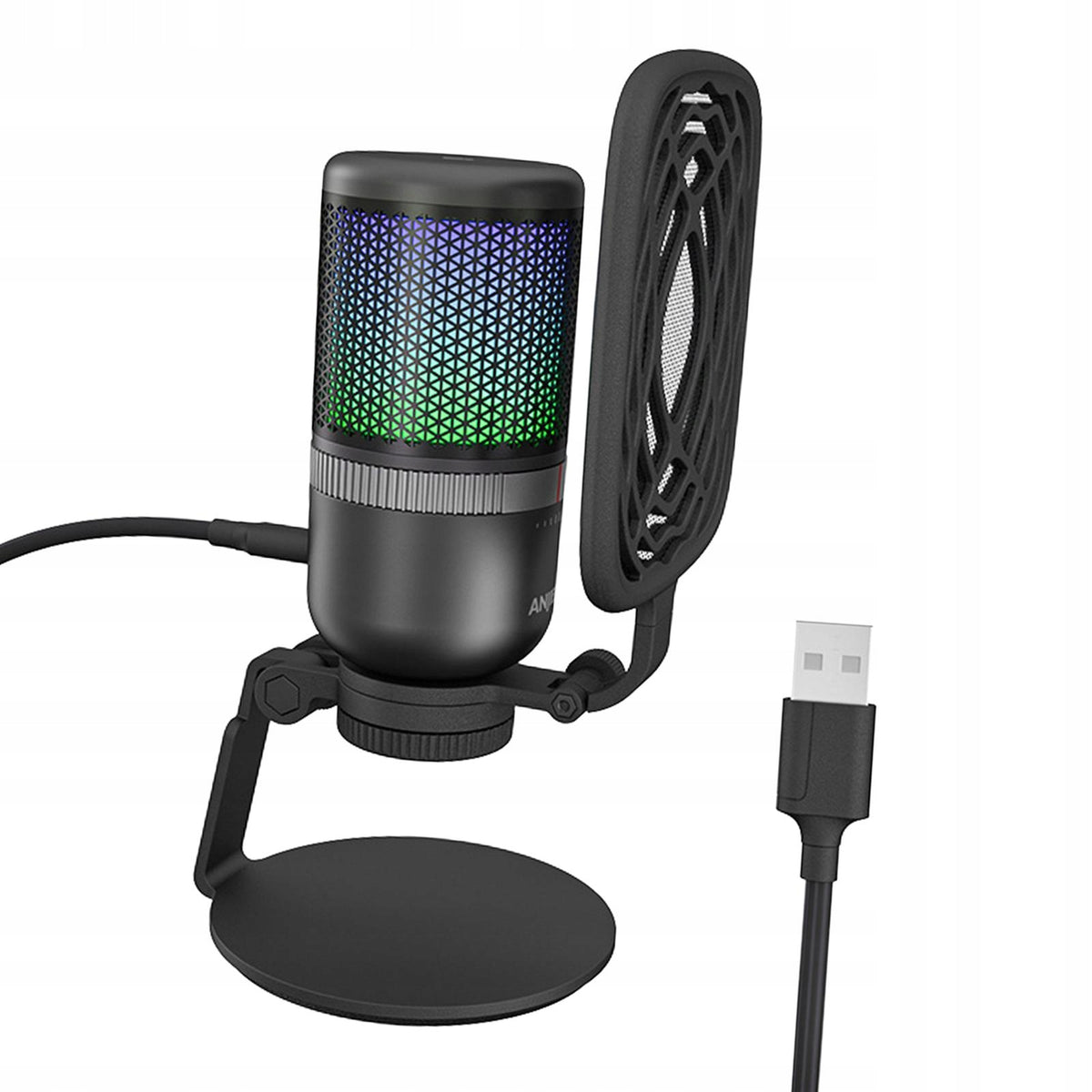 USB Microphone for PC Gaming Recording Streaming Vocal Recording Sound