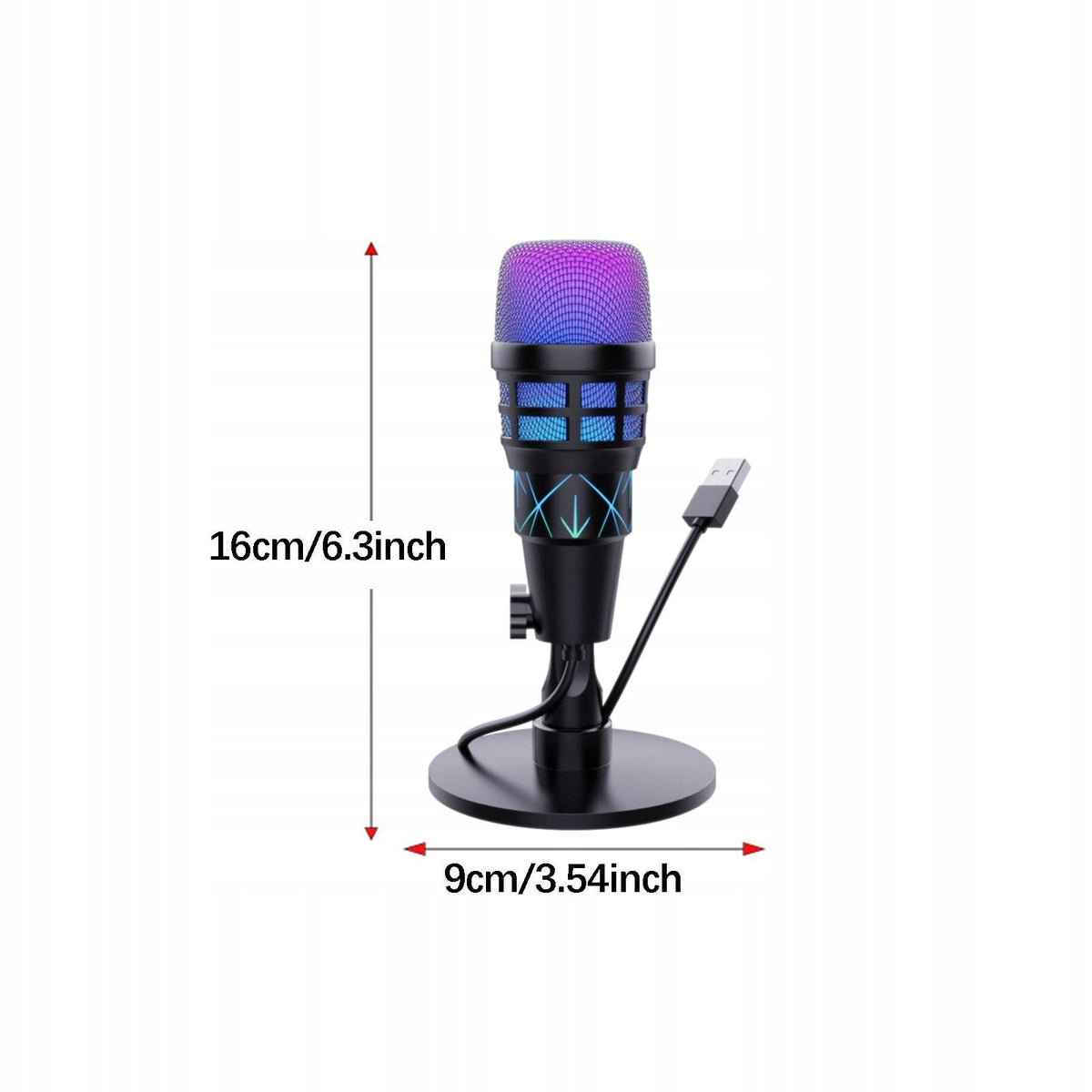 USB Microphone for PC,Lightweight,Noise Cancelling Beginner with pattern Manufacturer code 09377039202