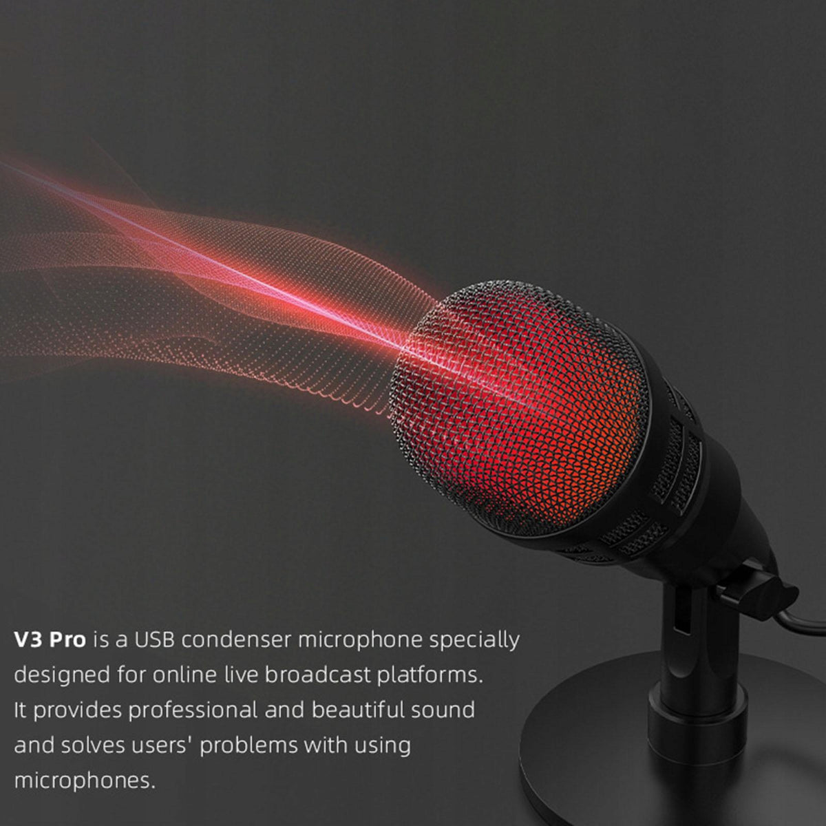 USB Microphone for PC Portable Noise Reduction Plug and Play USB No pattern Packaging status original