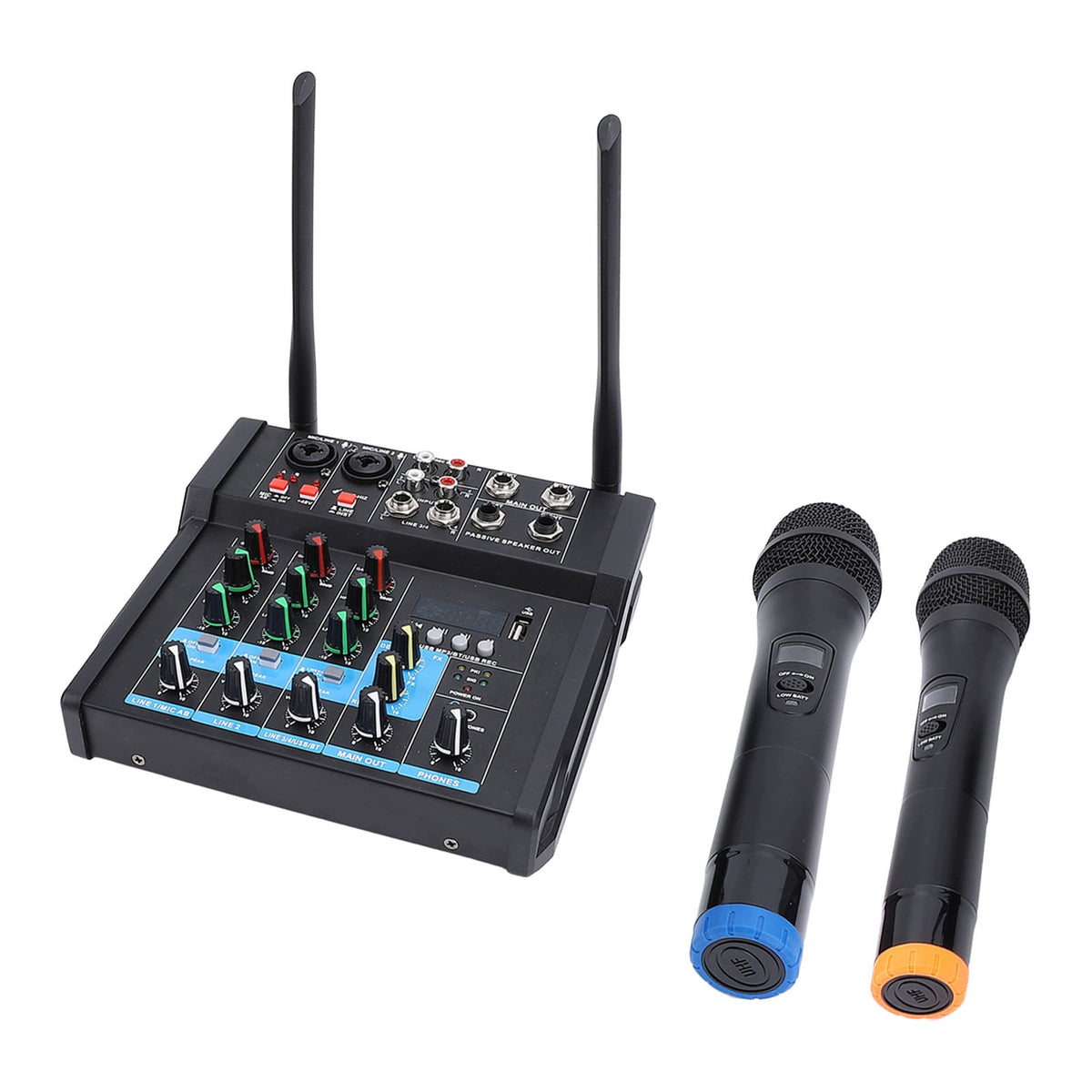 USB Mixing Console Desk Sound Board Mixer with Dual I7
