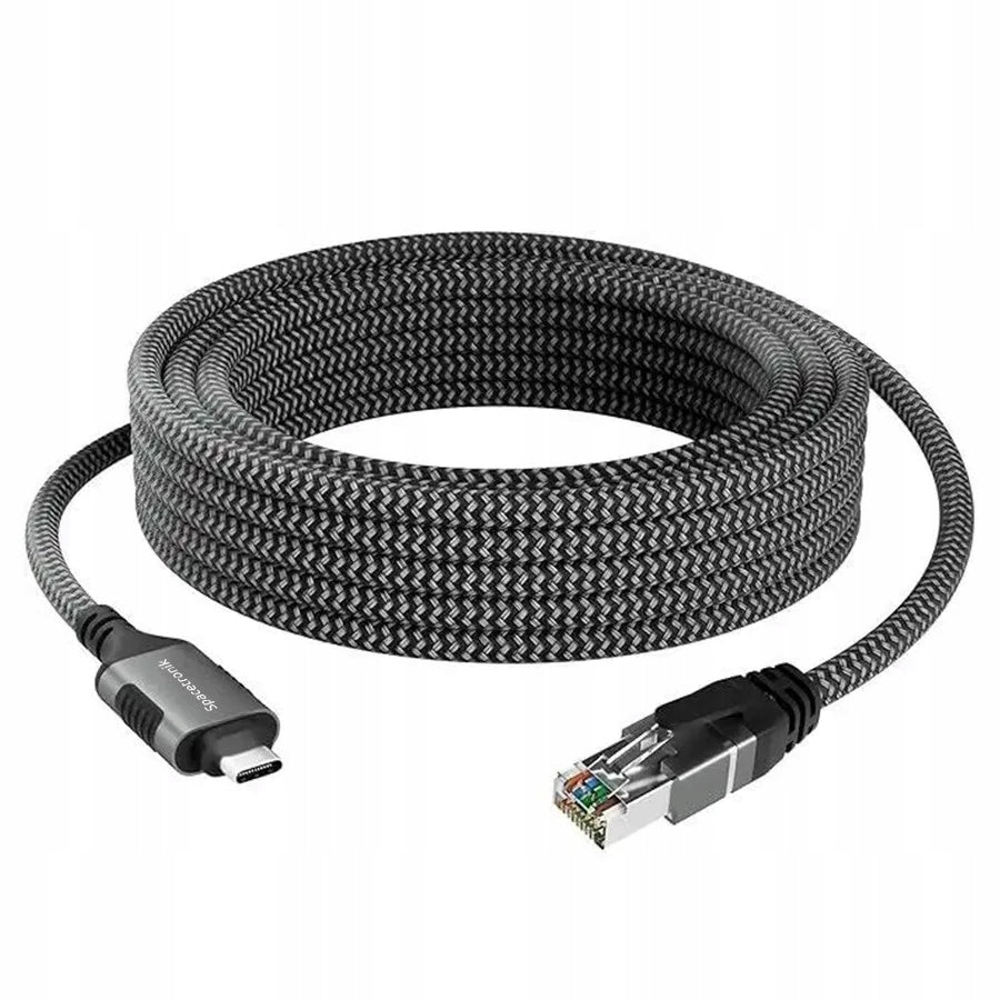 USB Network Card RJ45 Gigabit LAN ADAPTER Cable 1m Data Transfer 1Gbps Manufacturer Spacetronik