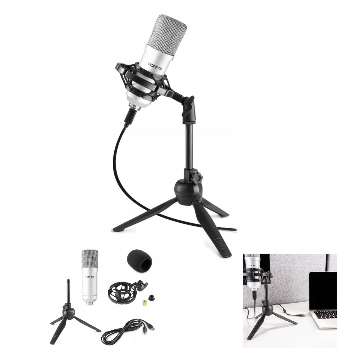USB PC STUDIO Microphone/ TRIPOD/ GAMER/ YOUTUBE