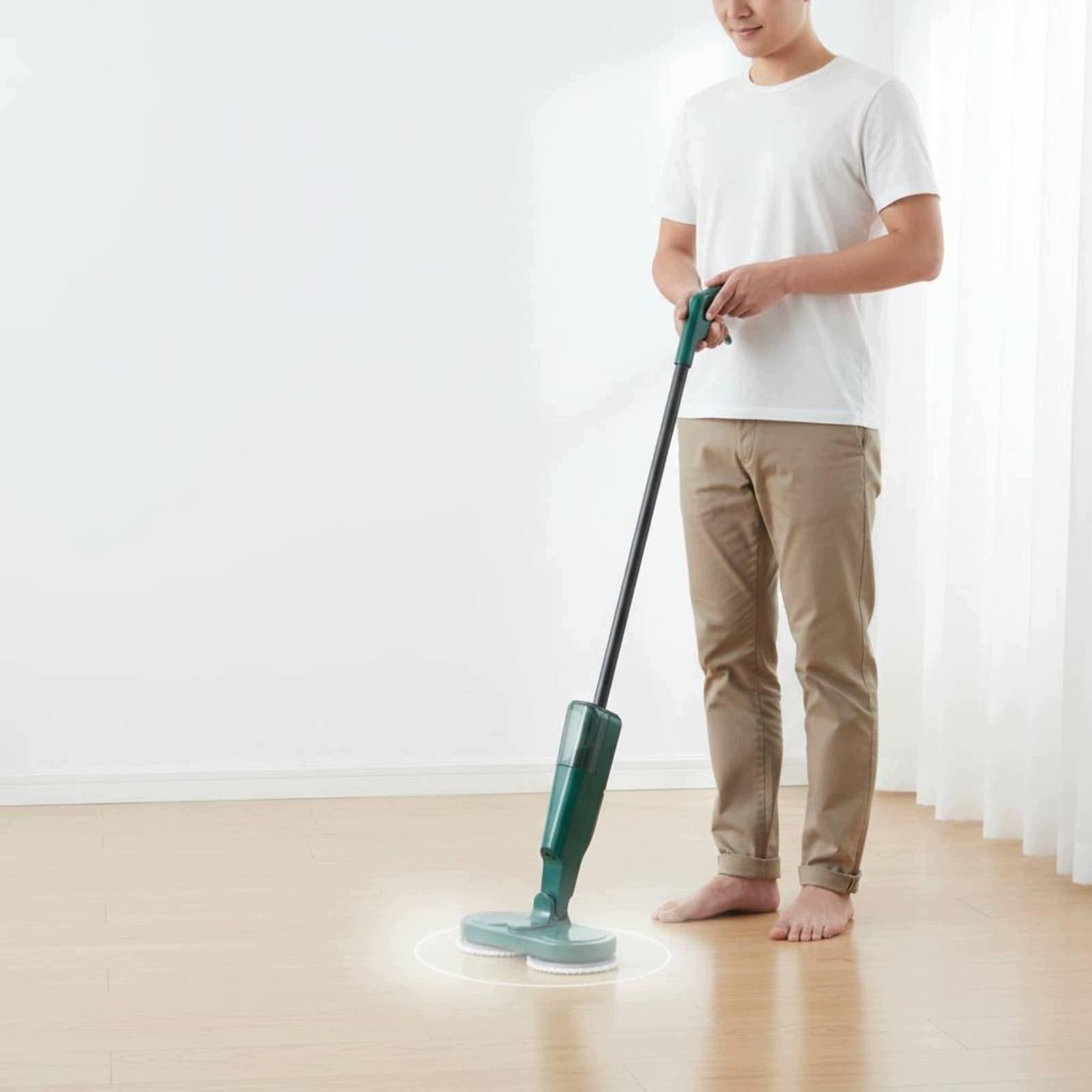 USB Powered Electric Mop Rotary Mop for Cleaning Water Wipe Feature Green Packaging status original