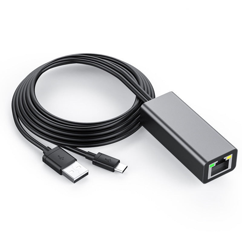 USB-RJ45 PLUG-AND-PLAY ETHERNET CONVERTER CONNECTION FOR FIRE TV STICK