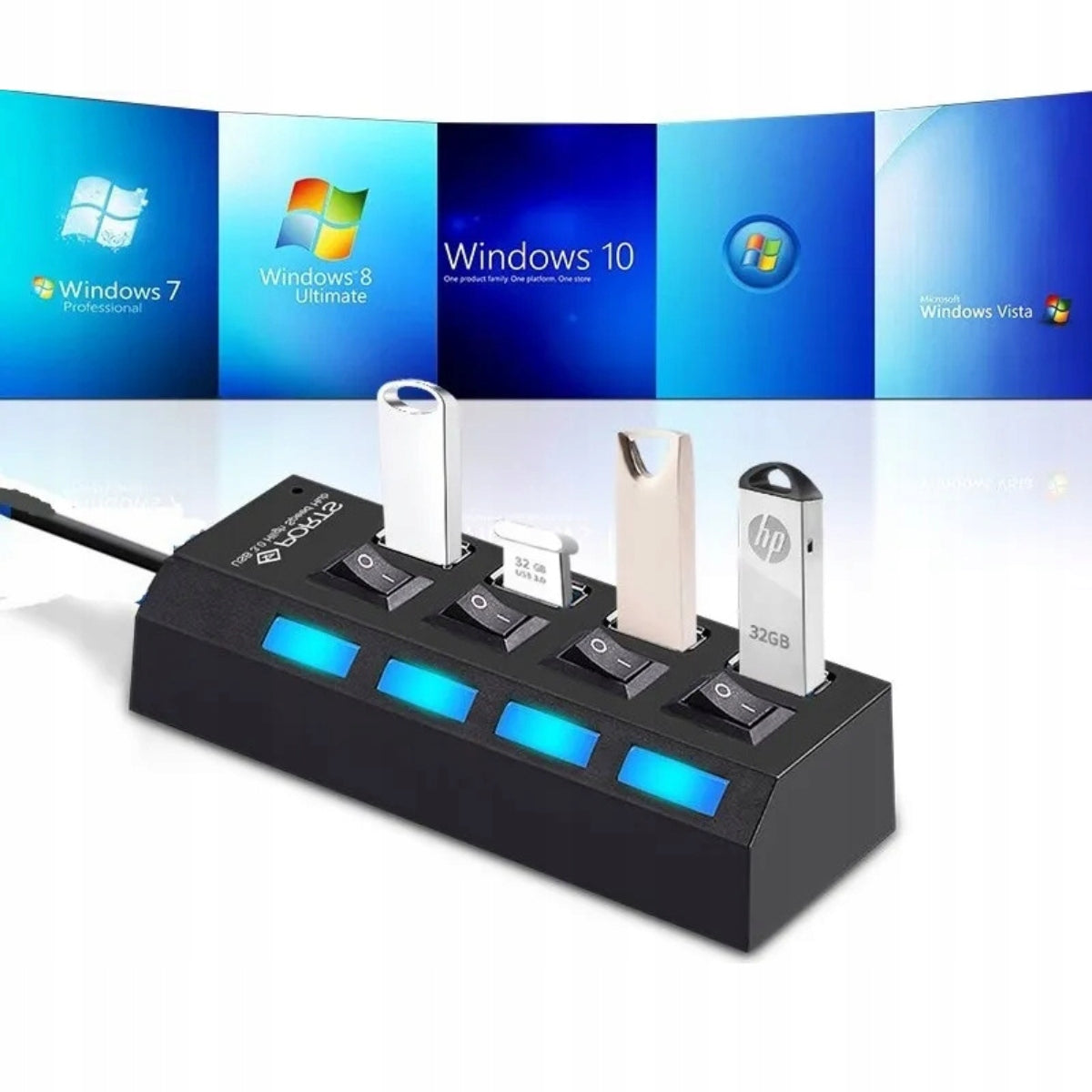 USB SPLITTER 3.0 HUB ADAPTER SPLITTER 4 PORTS ADAPTER SWITCH Manufacturer no brand