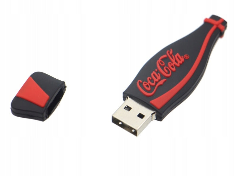 USB STICK 32 GB USB COCA COLA BOTTLE BLACK Color black