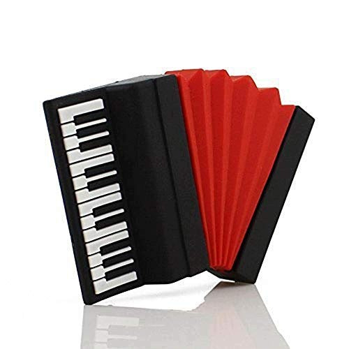 USB STICK ACCORDION 16GB USB BLACK RED PVC GIFT FOR MUSICIAN Capacity up to 512 MB