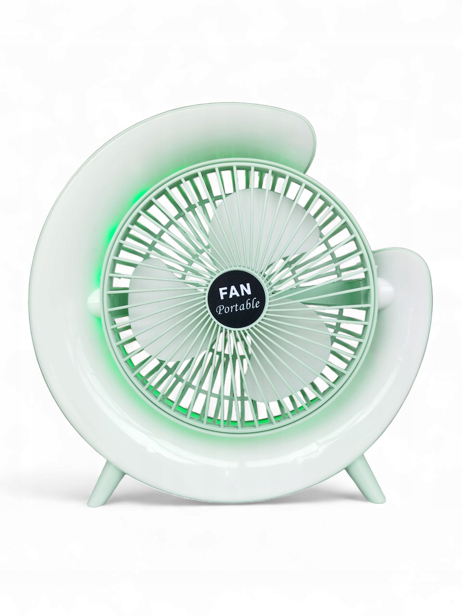 USB Standing Desk Fan with RGB Green Brand no brand