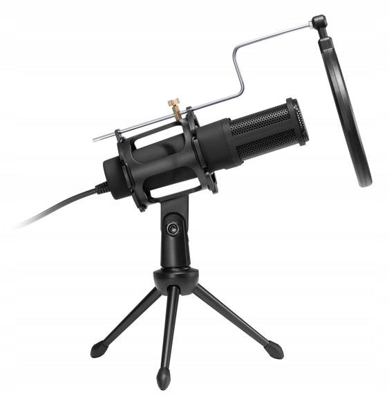 USB Streaming Microphone with Stand ISY IMI-2500 Black Packaging status original