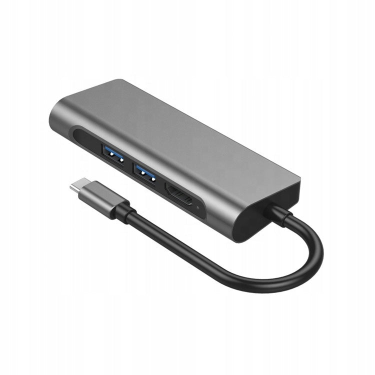 USB Type C 7 in 1 HDMI RJ HUB Card Reader Adapter