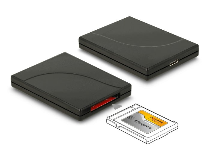 USB Type-C card reader for CFexpress Delock 91749 memory cards Packaging status original