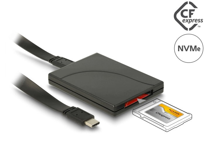 USB Type-C card reader for CFexpress Delock 91749 memory cards
