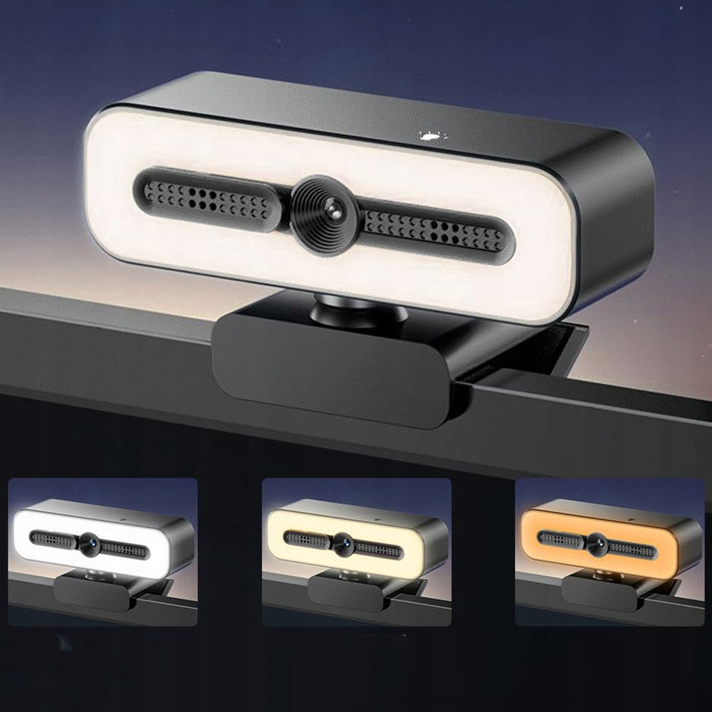USB WEBCAM WITH LED LIGHTING AND FULL HD MICROPHONE Packaging status original