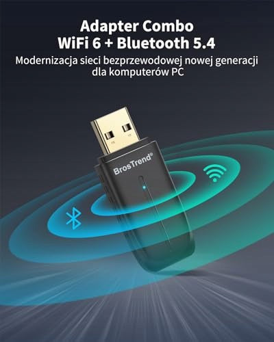USB WIFI 6 BLUETOOTH 5.4 2IN1 ADAPTER FOR DESKTOP COMPUTER steel Manufacturer code SWC5908807114980
