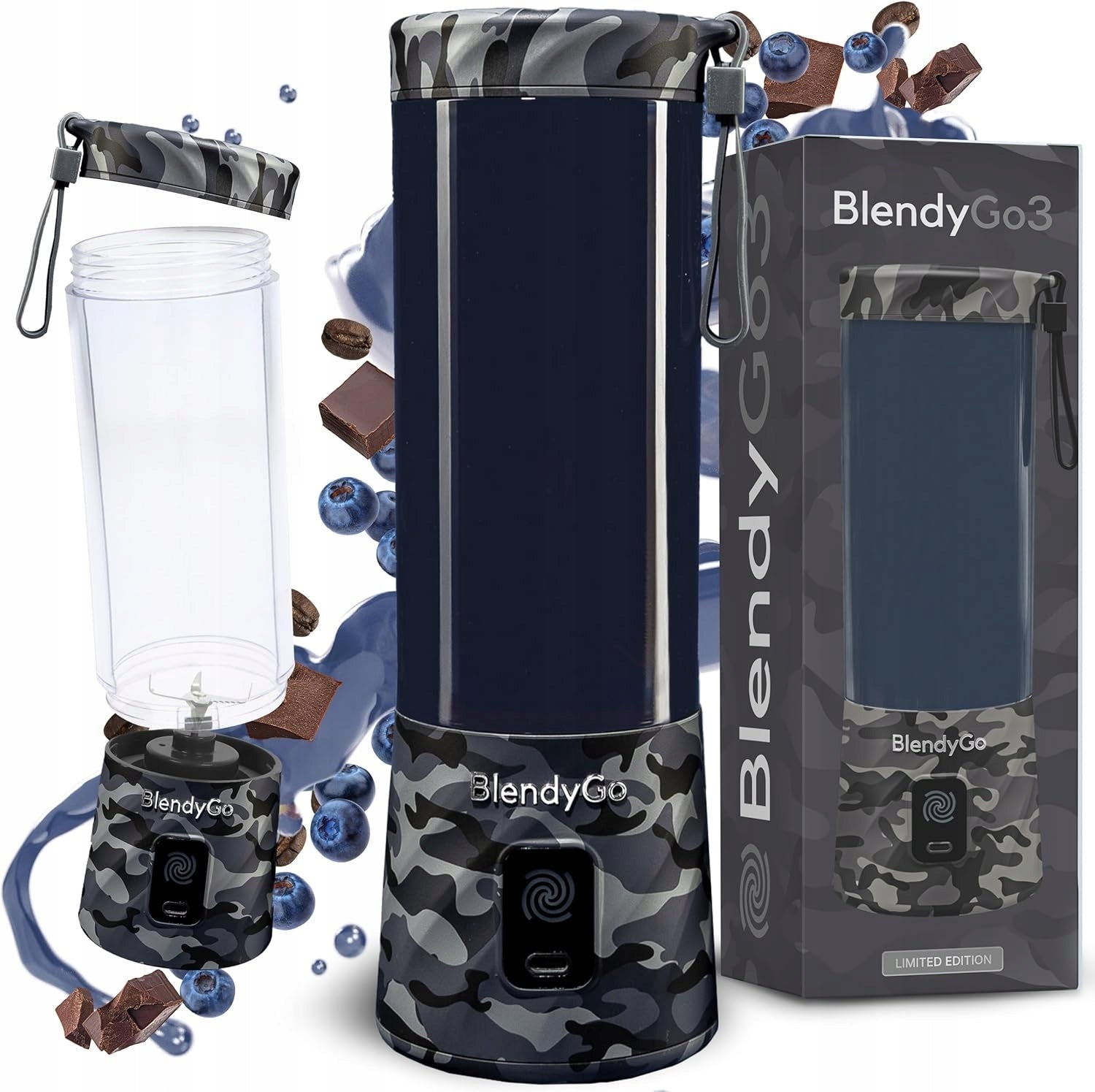 USB WIRELESS BLENDER 550ML MINI PORTABLE SMOOTHIE ICE CAMO