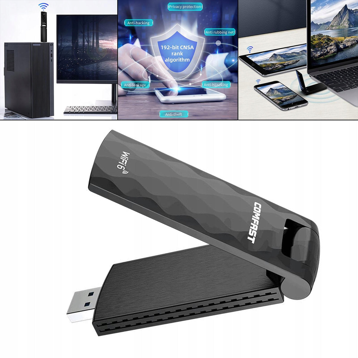USB WiFi Adapter 802.11AX USB3.0 Dual Band Mini Wireless Network Card Manufacturer code 10977028489