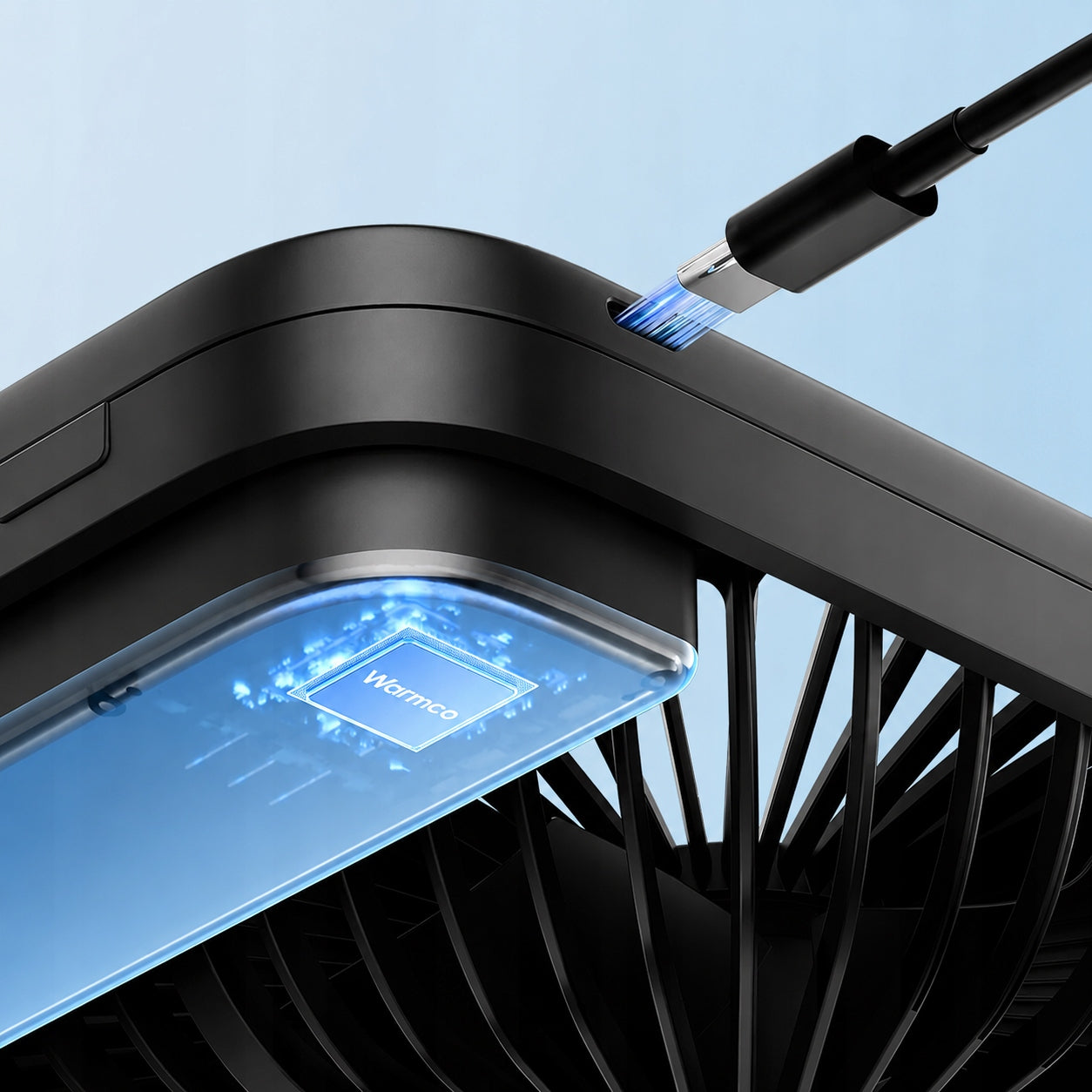 USB Windmill Quiet Mini Desk Fan Camping Cooling 10000mAh Functions tilt angle adjustment