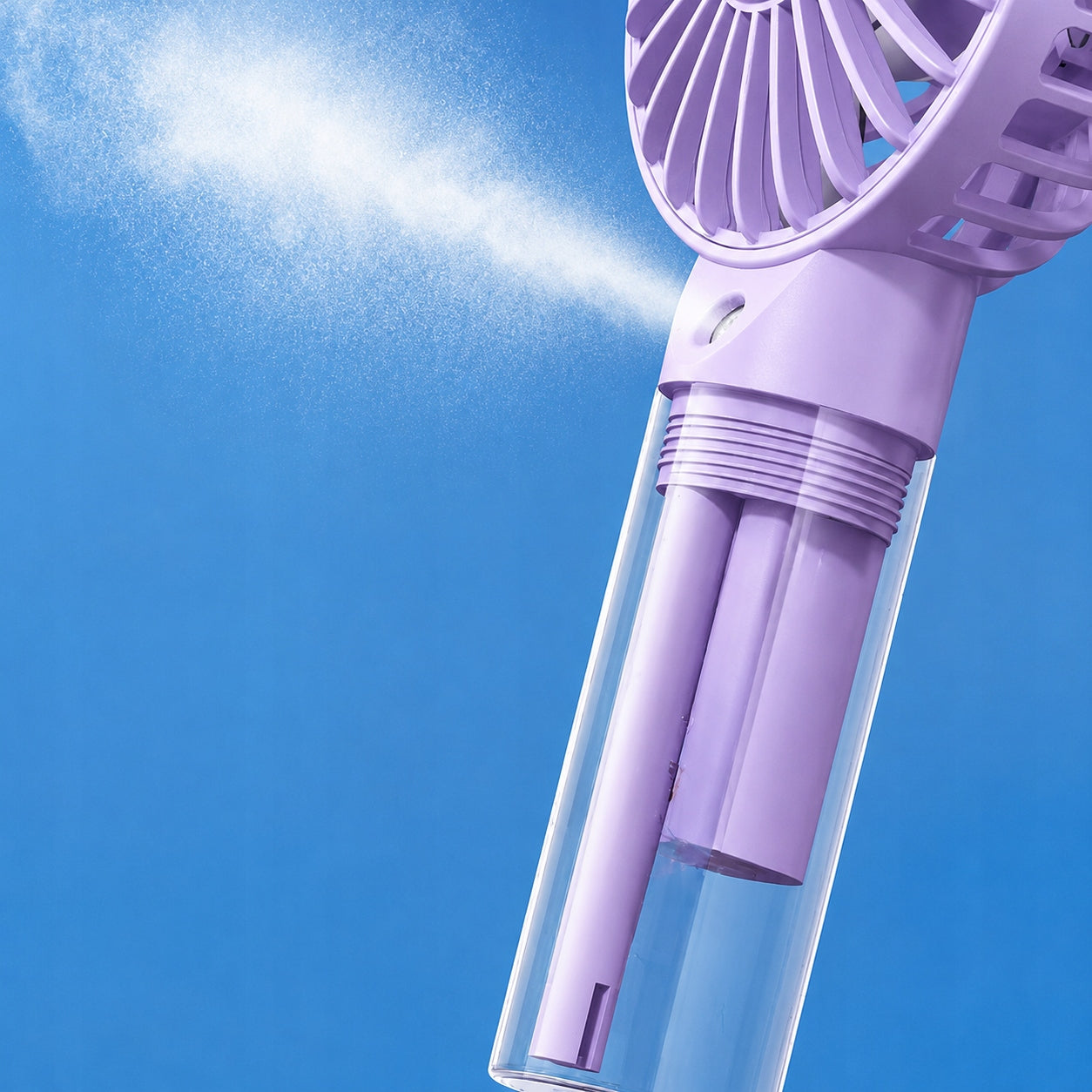 USB Windmill Quiet Mini Desk Fan Cooling TOPK K31 Purple Functions air humidification oscillation