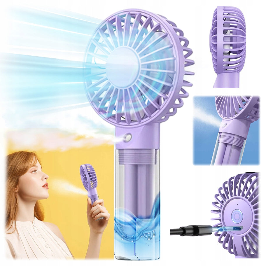 USB Windmill Quiet Mini Desk Fan Cooling TOPK K31 Purple