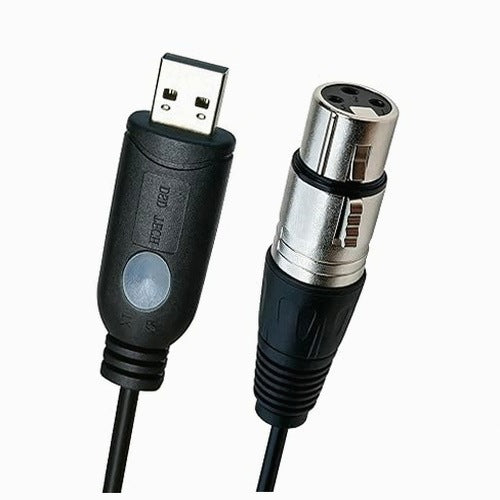 USB XLR CABLE DYNAMIC MICROPHONE 24BIT 96KHZ FOR PODCAST CABLE