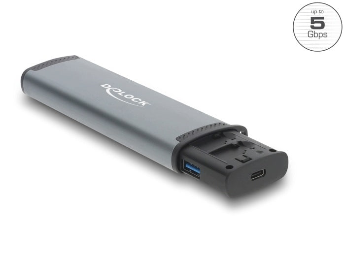 USB card reader 5Gb/s SD / microSD slot and Delock 91018 card storage