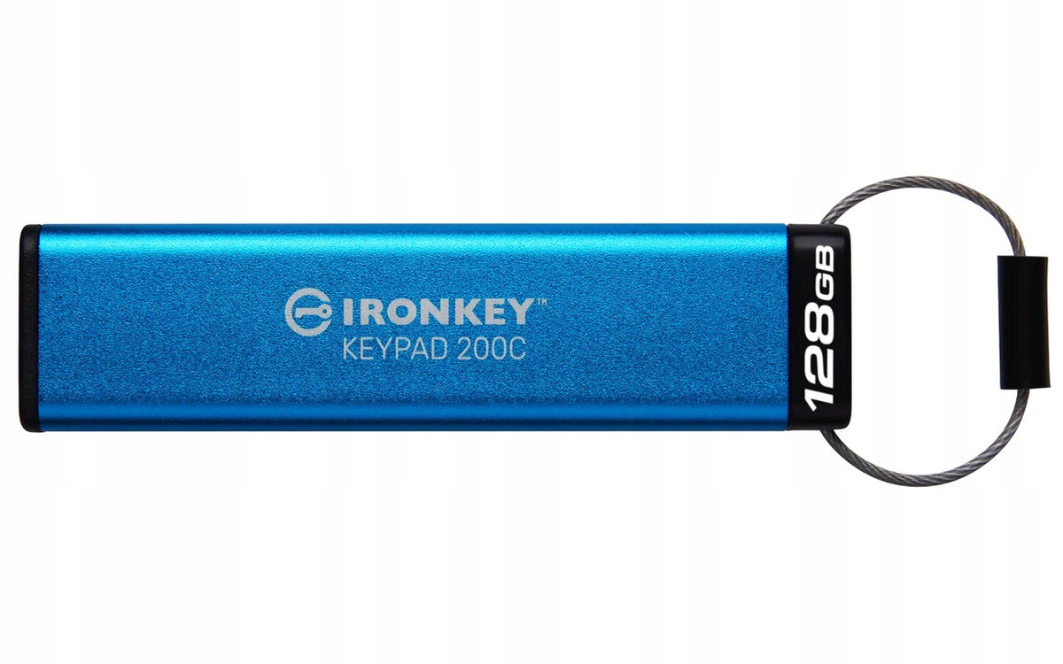 USB flash disk Kingston IronKey Keypad 200C 128 GB USB 3.1 typ C modrý Capacity 128 GB