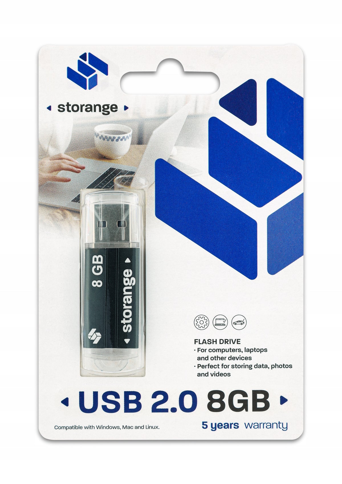 USB flash drive 2,0 Storange 8gb black