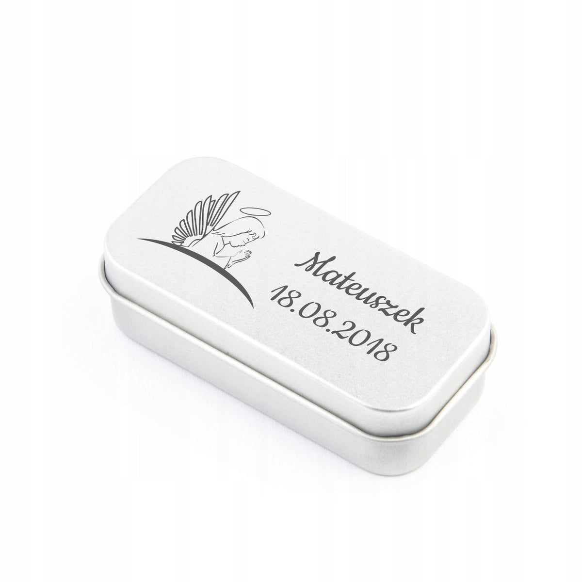 USB flash drive 2 GB USB 2.0 box + ENGRAVING BAPTISM Brand Derentis