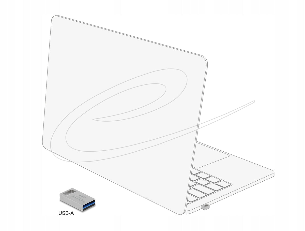 USB flash drive 5 Gbps 16GB metal housing Delock 54069 Packaging status original