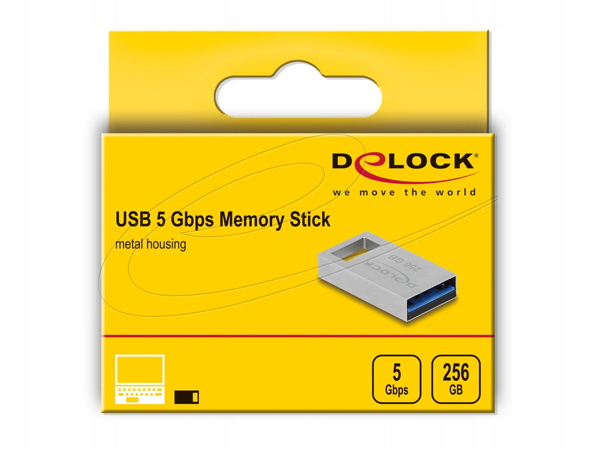 USB flash drive 5 Gbps 256GB metal housing Delock 54006 Manufacturer code 54006