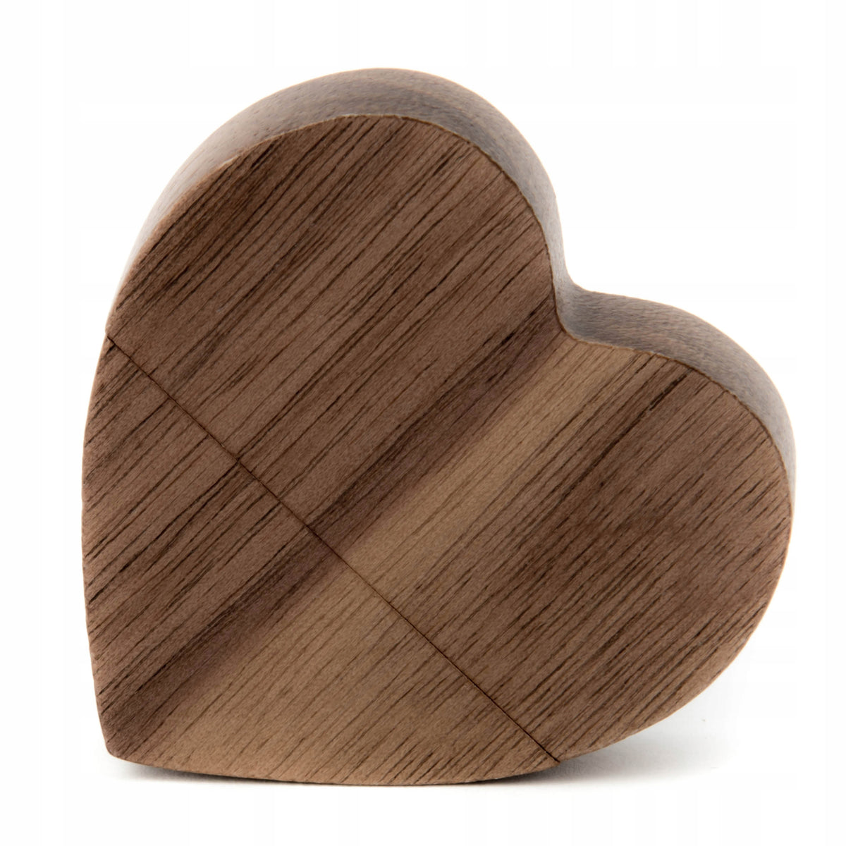 USB flash drive HEART ECO Wooden Dark Walnut 4 GB USB 2.0 for GIFT