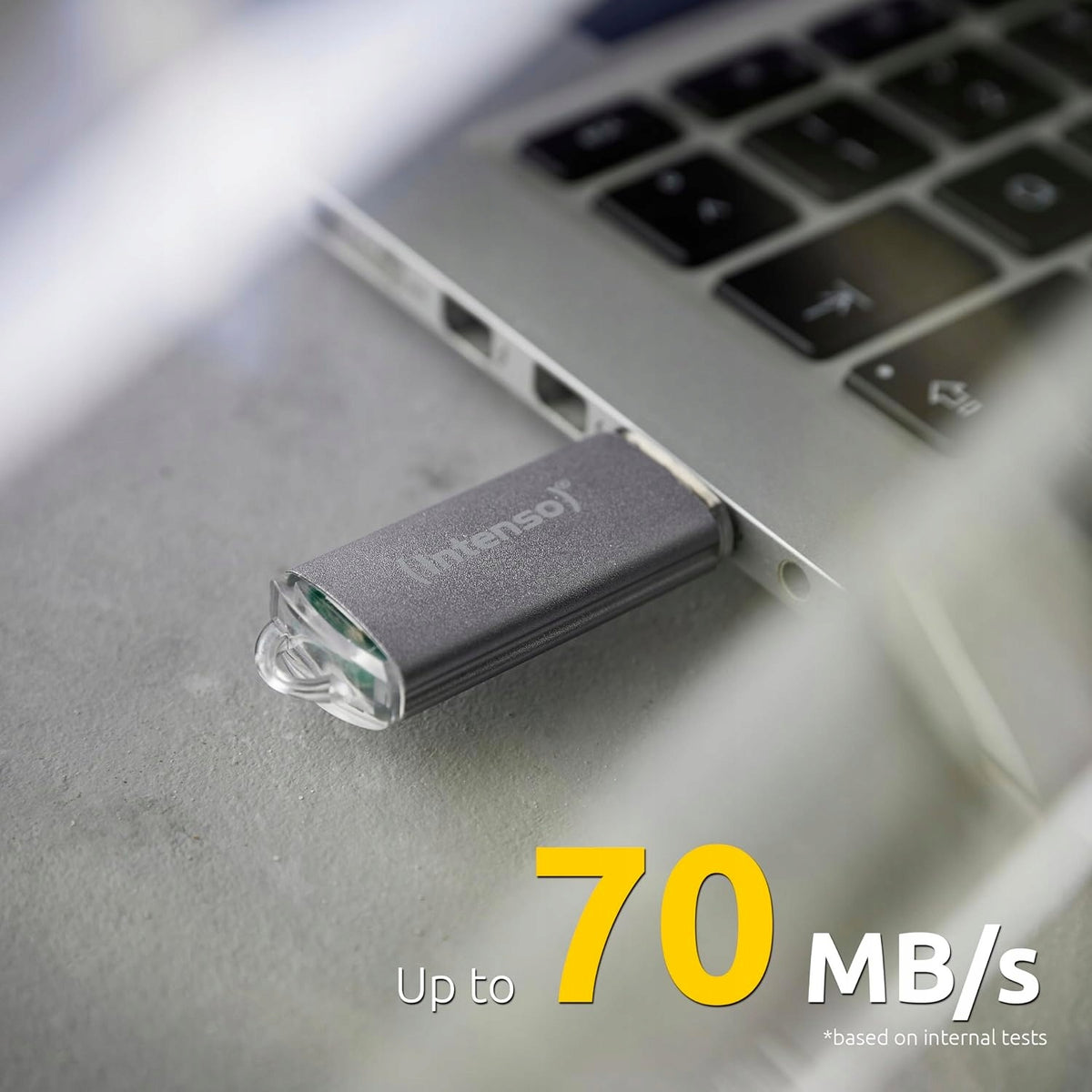 USB flash drive Intenso Jet Line 64 GB USB 3.2 silver Color silver