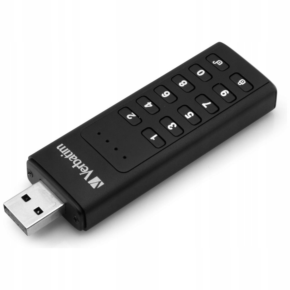 USB flash drive Verbatim Keypad Secure 32GB USB-A 3.2 Gen 1 AES 256 Encryption Manufacturer code 49427