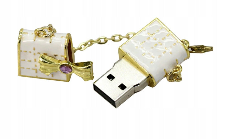 USB flash drive mini bag with bow 4gb Color gold