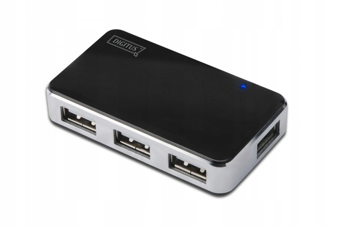 USB hub DIGITUS DA-70220 4xUSB 2.0 active black Manufacturer code 604391534