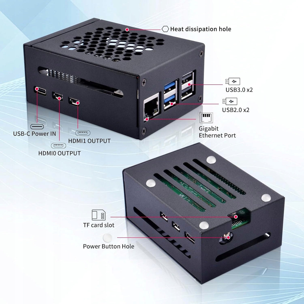 USB hub Raspberry pi 5908040554888 2 ports Manufacturer Raspberry pi