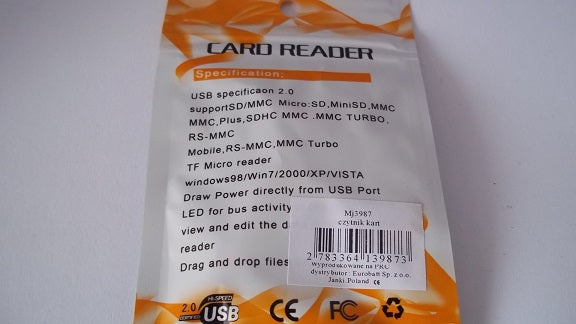 USB reader for SDHC SD cards MICRO PENDRIVE EAN (GTIN) 5900804016038