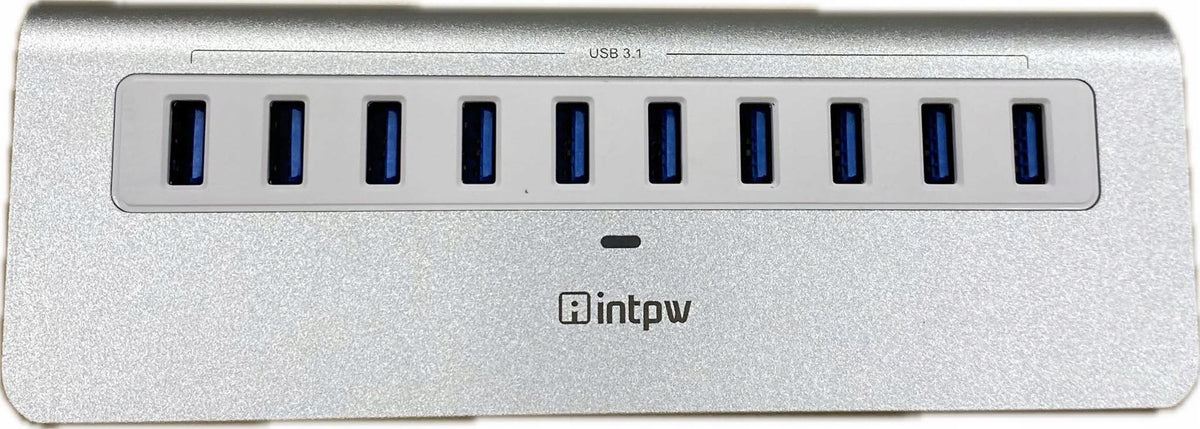 USB splitter hub active 10 ports with power supply for computer and charging