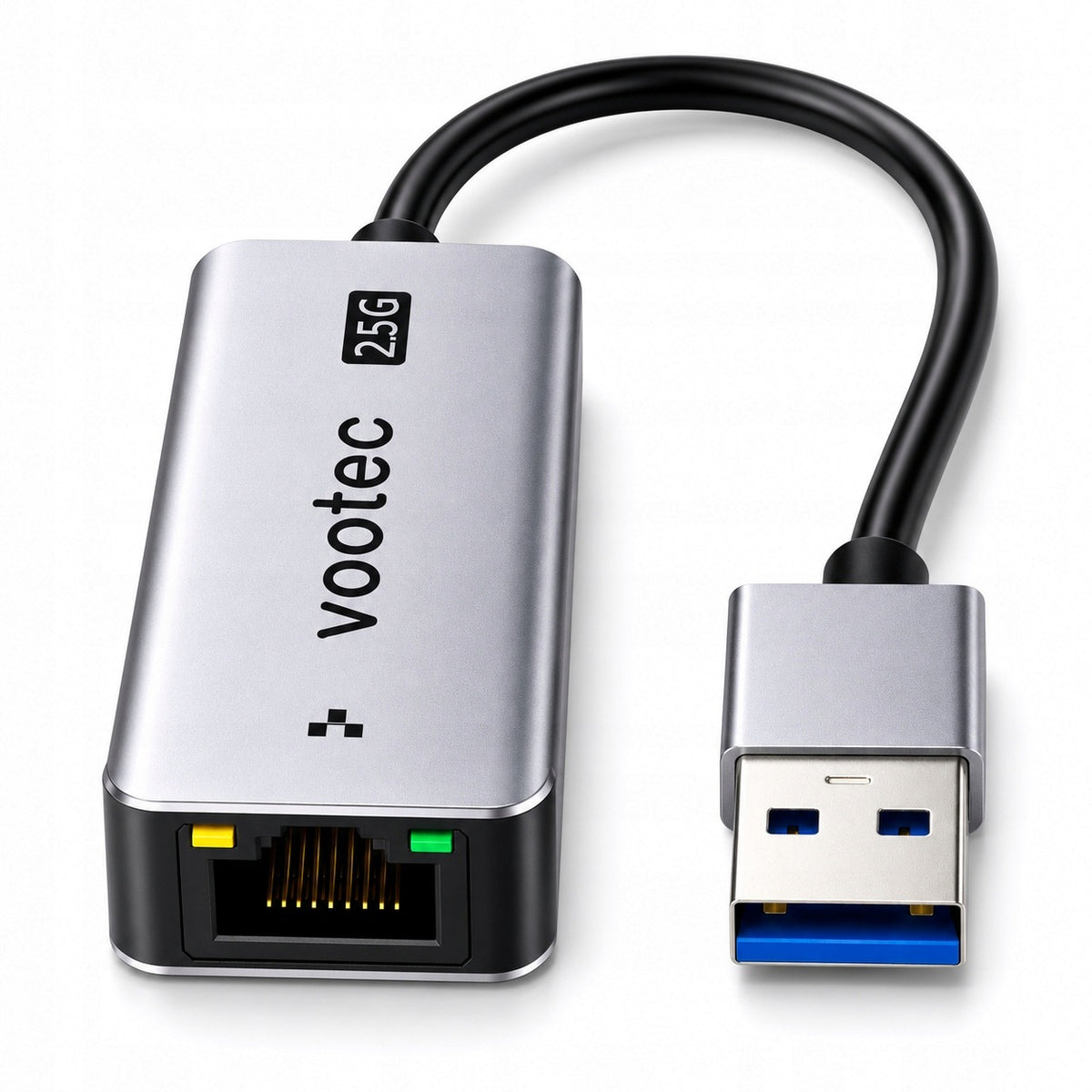 USB to Ethernet Adapter RJ45 2.5G 2500Mbps Network Card Vootec LAN CABLE