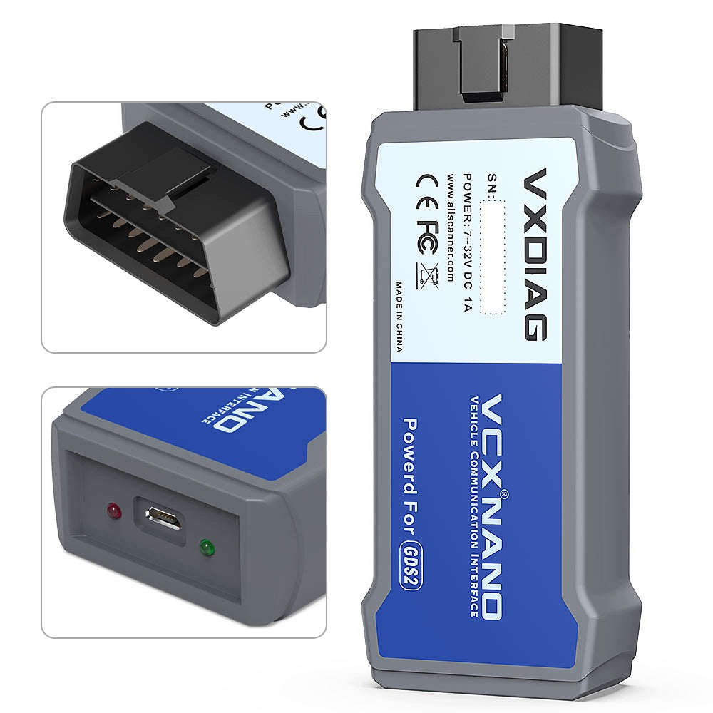 USB version of VXDIAG VCX Nano for GM and OPEL diagnostic tool EAN (GTIN) 6974187089995