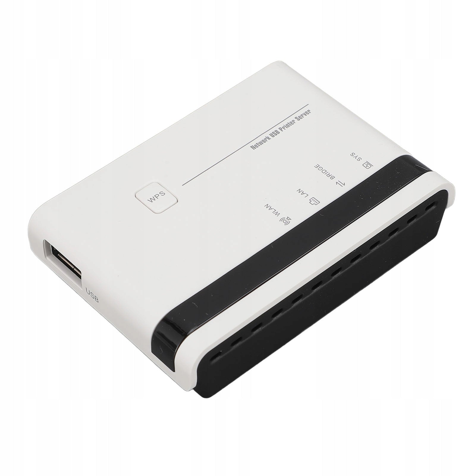 USB2.0 printer server with 10/100 Mbps 2,4 GHz YX LAN interface