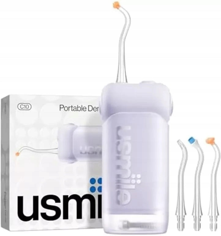 USMILE C10 TOOTH FOLDING IRRIGATOR 4 MODES IPX7 95 WORKING DAYS PURPLE