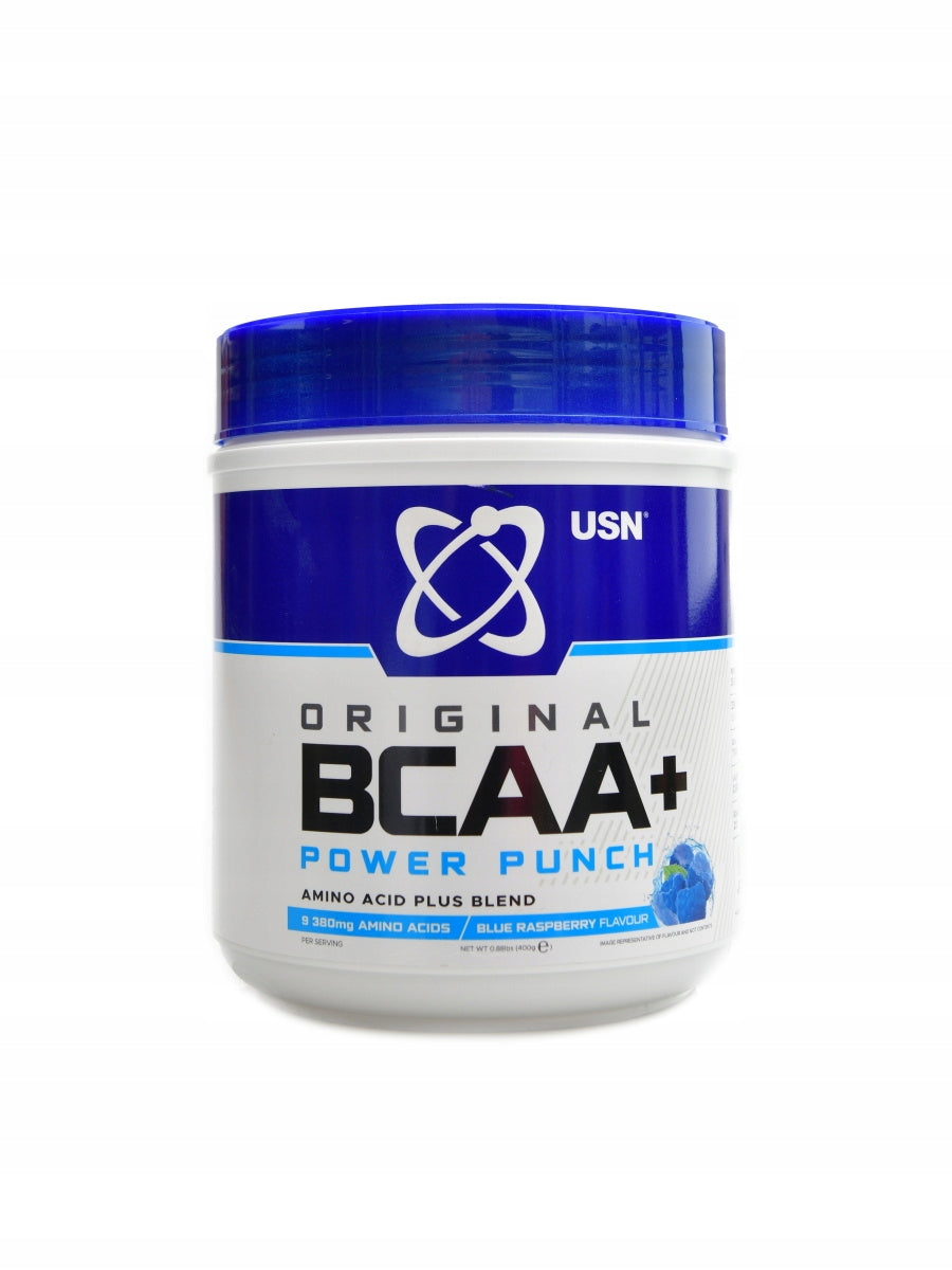 USN BCAA+ Power Punch 400g Modrá malina