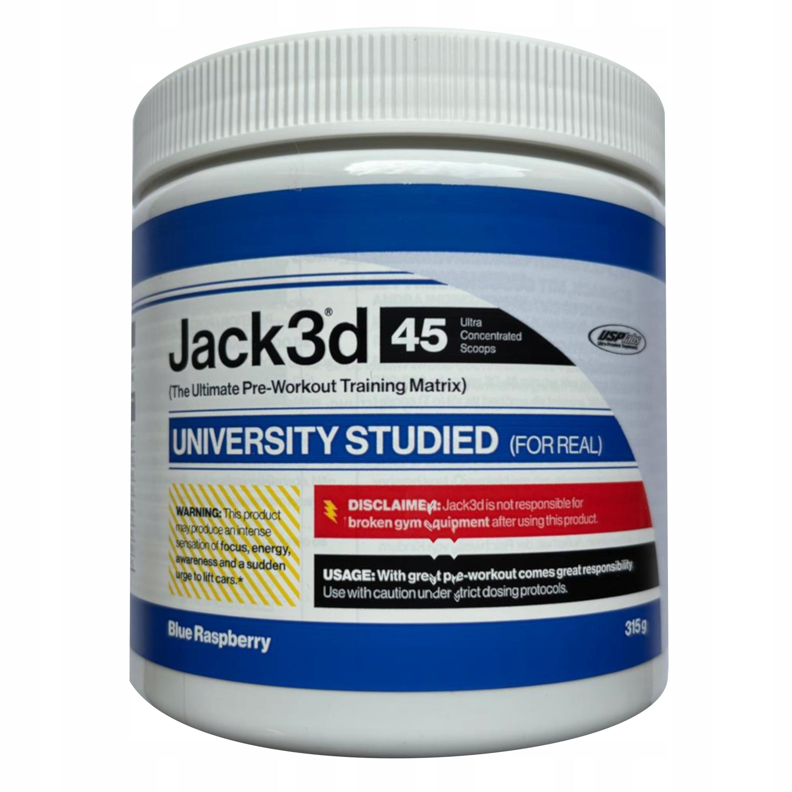 USP LABS JACK3D 315g 45 servings PRE-WORKOUT POWER PUMP CITRULLINE CAFFEINE