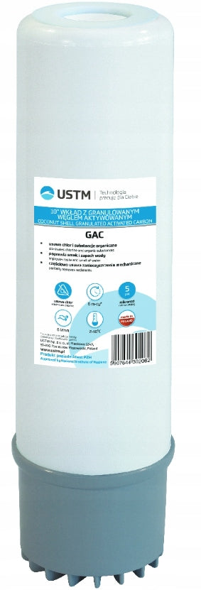USTM 10" GAC Granulated Activated Carbon Cartridge