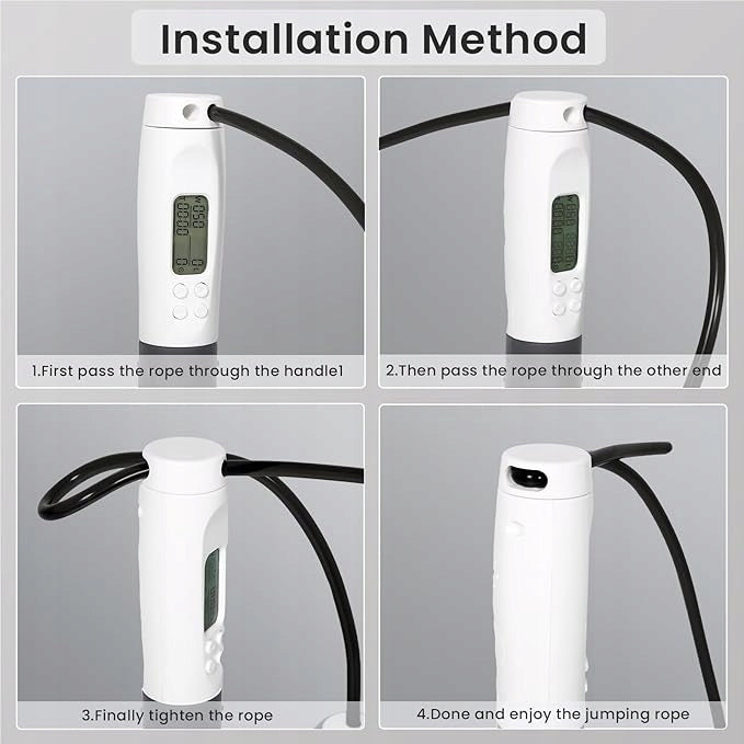 UTEN Wireless Jump Rope with Counter Adjustable White/Black Brand no brand