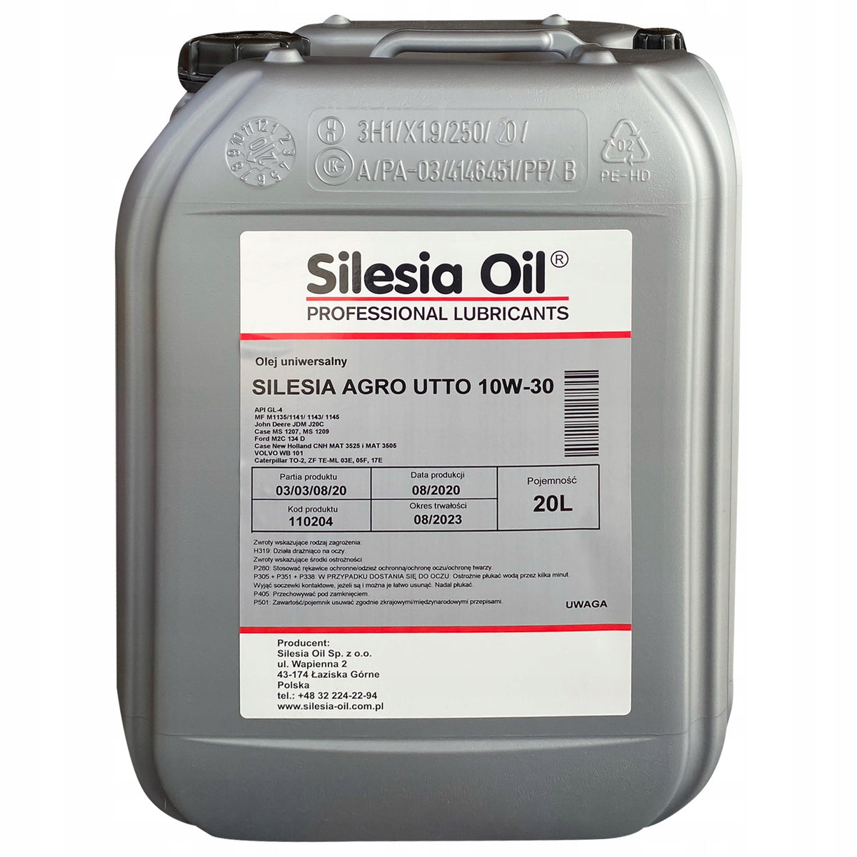 UTTO 10W30 20L HYDRAULIC TRANSMISSION OIL