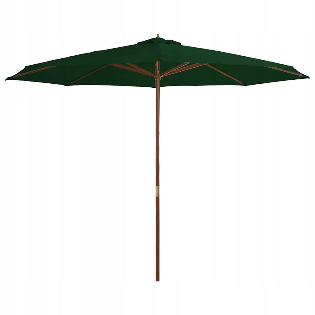 UV garden umbrella made of polyester, green, 350x240 cm, 48 mm post diameter