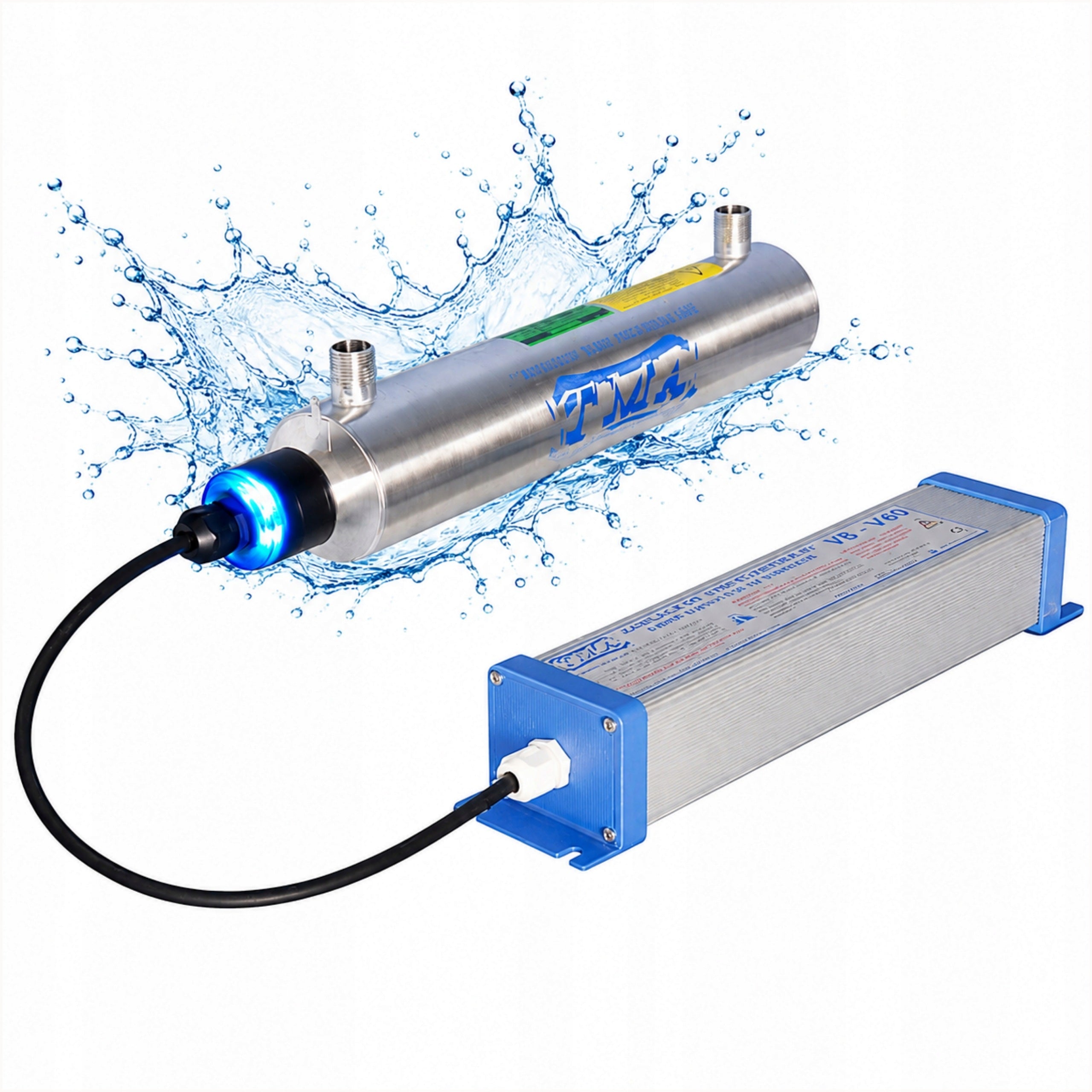 UV sterilizer TMA D2 (0,75 M3/h) Bactericidal lamp for water disinfection
