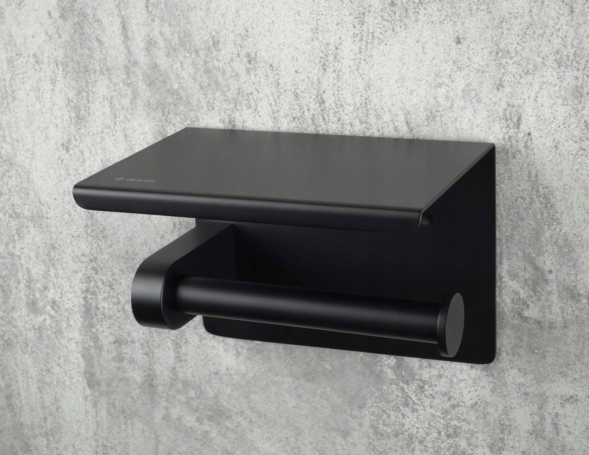 Deante Toilettenpapierhalter Rund ADR N221, Nero 